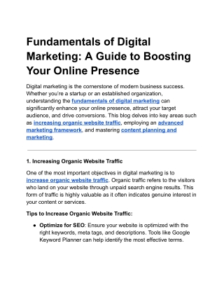 fundamentals of digital marketing a guide