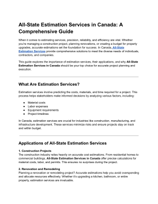 all state estimation services in canada