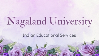 nagaland university by indian educational services