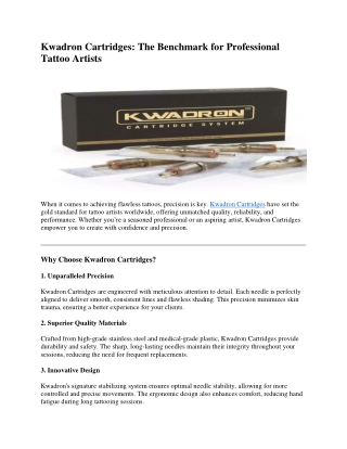Kwadron Cartridges