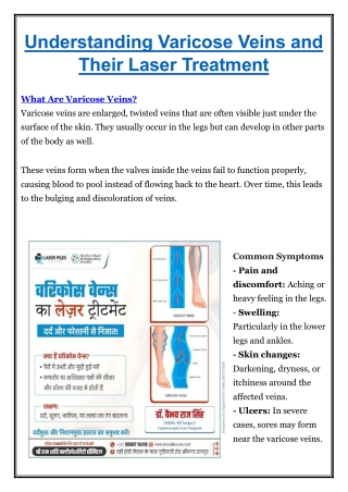 Understanding Varicose Veins and Their Laser Treatmen - Dr Vaibhav Raj Singh