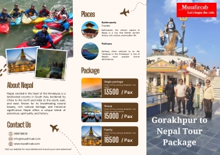 Gorakhpur to Nepal Tour Package