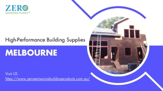 High-Performance Building Supplies in Melbourne