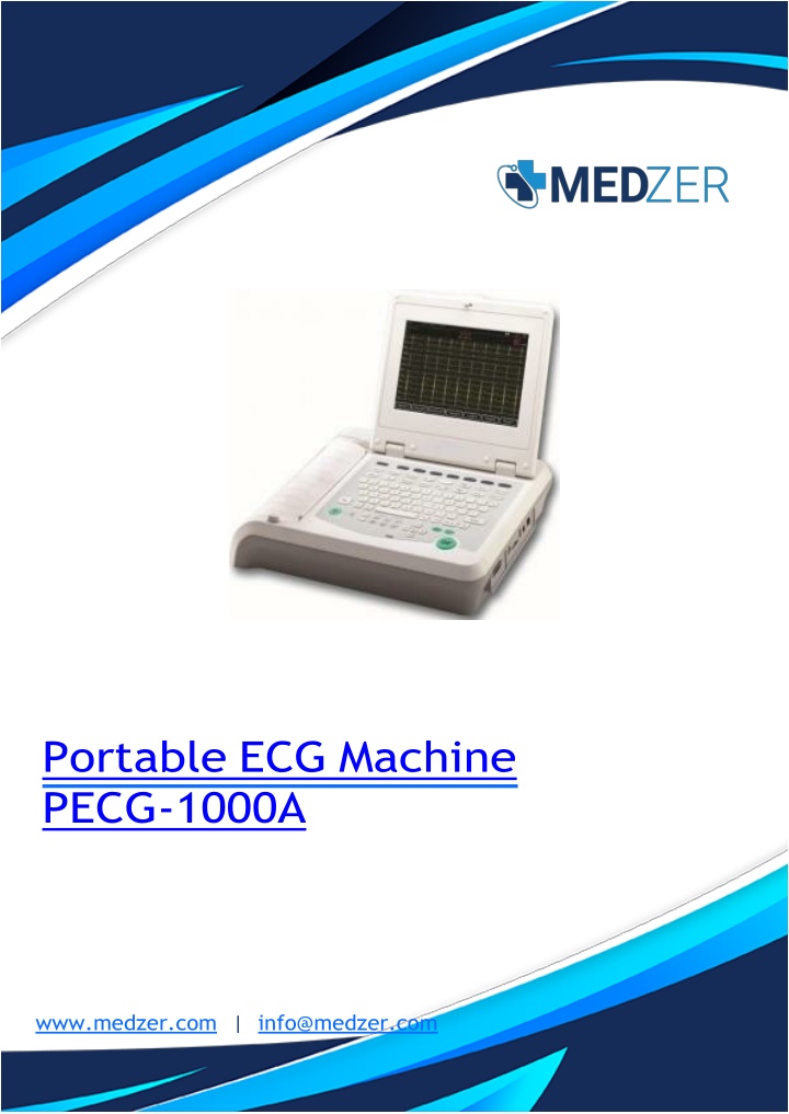 portable ecg machine pecg 1000a