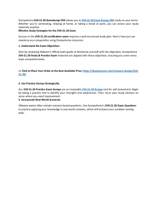 dumpsarena 2v0 21 20 braindumps pdf allows