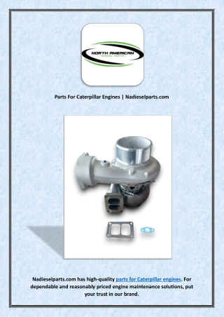 Parts For Caterpillar Engines | Nadieselparts.com