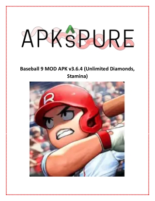 Baseball 9 MOD APK v3.6.4 (Unlimited Diamonds, Stamina)