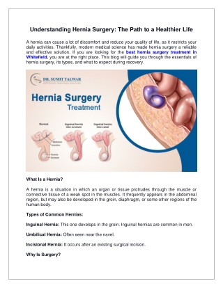 understanding hernia surgery the path