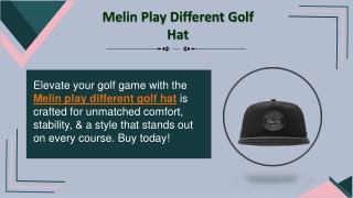 melin play different golf hat