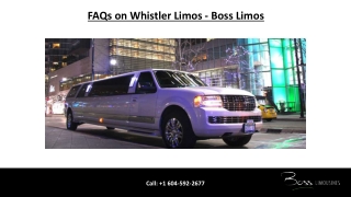 FAQs - Whistler Limos - Boss Limos