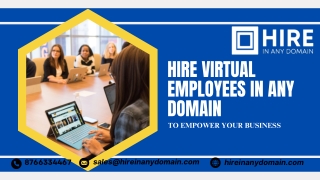 hire virtual employees in any domain to empower