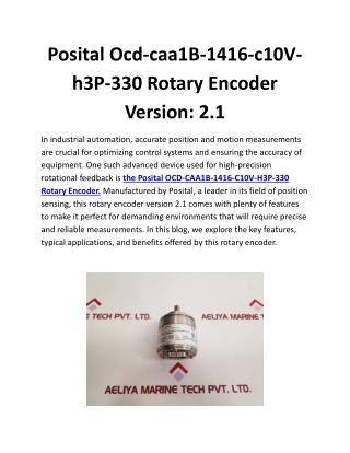 posital ocd caa1b 1416 c10v h3p 330 rotary