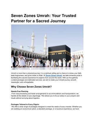 Seven Zones Umrah_ Your Trusted Partner for a Sacred Journey