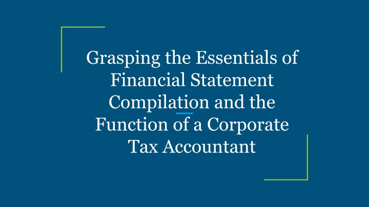 grasping the essentials of financial statement