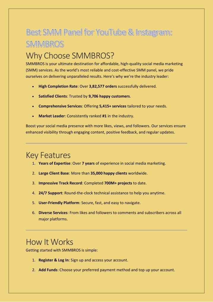 why choose smmbros smmbros is your ultimate