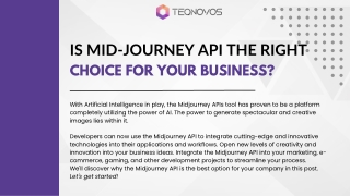 Is Mid-Journey API The Right Choice For Your Business