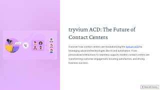 tryvium-ACD-The-Future-of-Contact-Centers