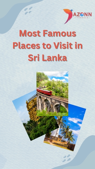 Most Famous Places to Visit in Sri Lanka