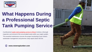 What Happens During a Professional Septic Tank Pumping Service