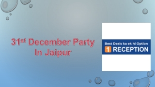 31 st december party in jaipur