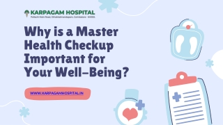 Why is a Master Health Checkup Important for Your Well-Being