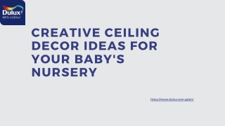 Creative Ceiling Decor Ideas for Your Baby's Nursery