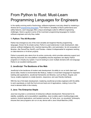 from python to rust must learn programming