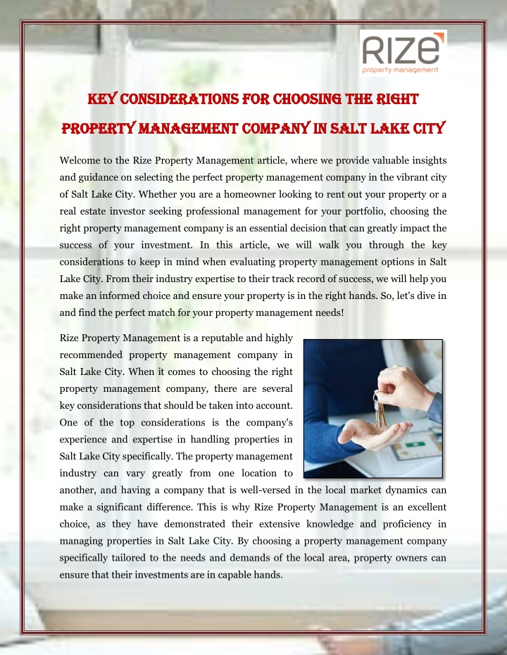 key considerations for choosing the right