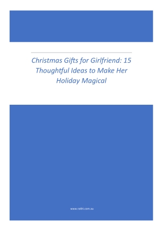 Christmas Gifts for Girlfriend 15 Thoughtful Ideas to Make Her Holiday Magical