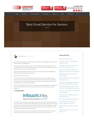 Best Email Service for Seniors