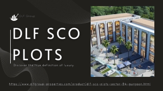 DLF SCO Plots -Discover the true definition of luxury.