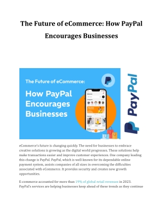 The Future of eCommerce_ How PayPal Encourages Businesses