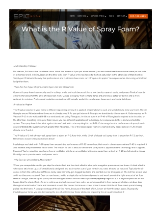 Epic Spray Foam -
