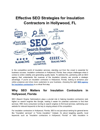 effective seo strategies for insulation