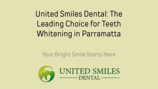 The Leading Choice for Teeth Whitening in Parramatta