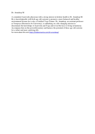 Dr Arundeep M (1)