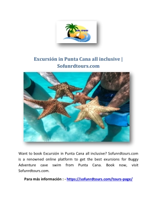 excursi n in punta cana all inclusive