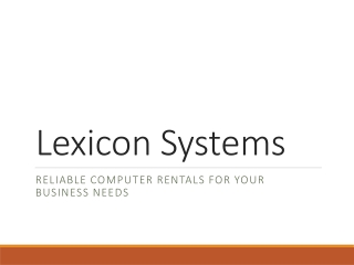 Lexicon_Systems_Presentation