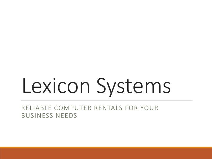 lexicon systems