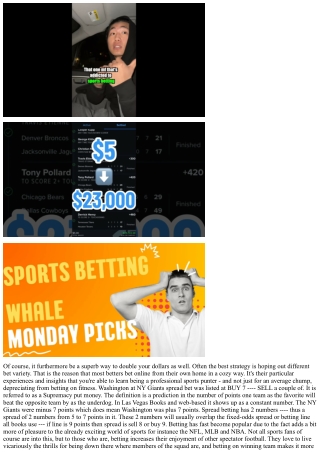 A Little Insight On Online Sports Betting