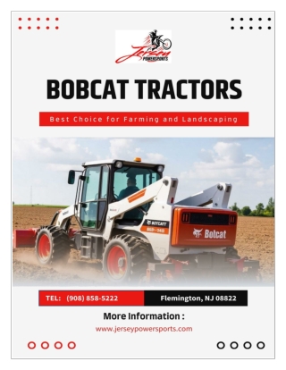 What Makes Bobcat Tractors the Best Choice for Your Farming Needs?