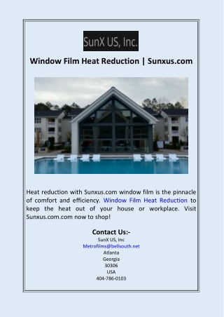 window film heat reduction sunxus com