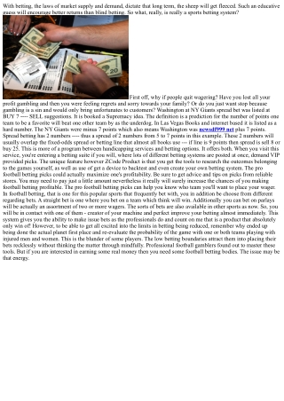 Win Internet Sports Betting