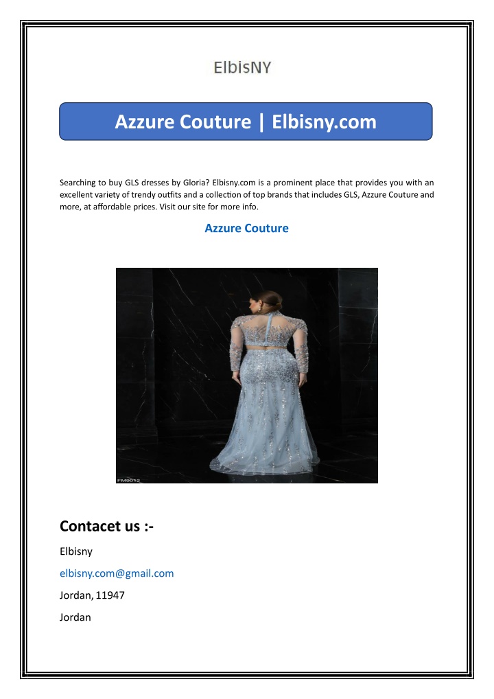 azzure couture elbisny com