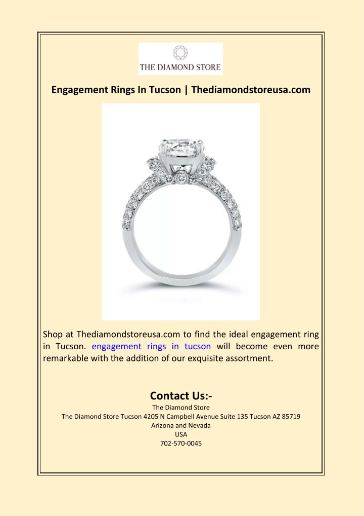 engagement rings in tucson thediamondstoreusa com