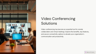 Video Conferencing Solutions