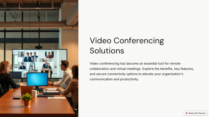 video conferencing solutions