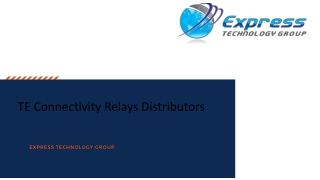 Te Connectivity Relays Distributors