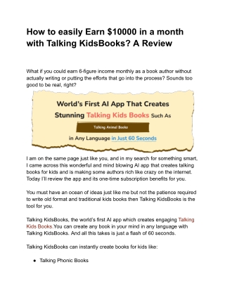 how to easily earn 10000 in a month with talking