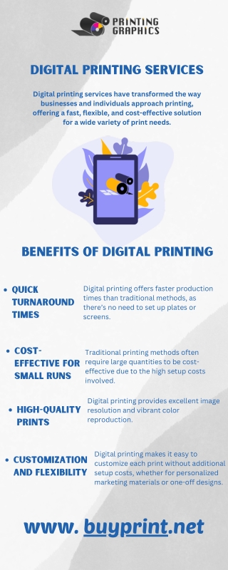 High-Quality Digital Printing Services by Printing Graphics